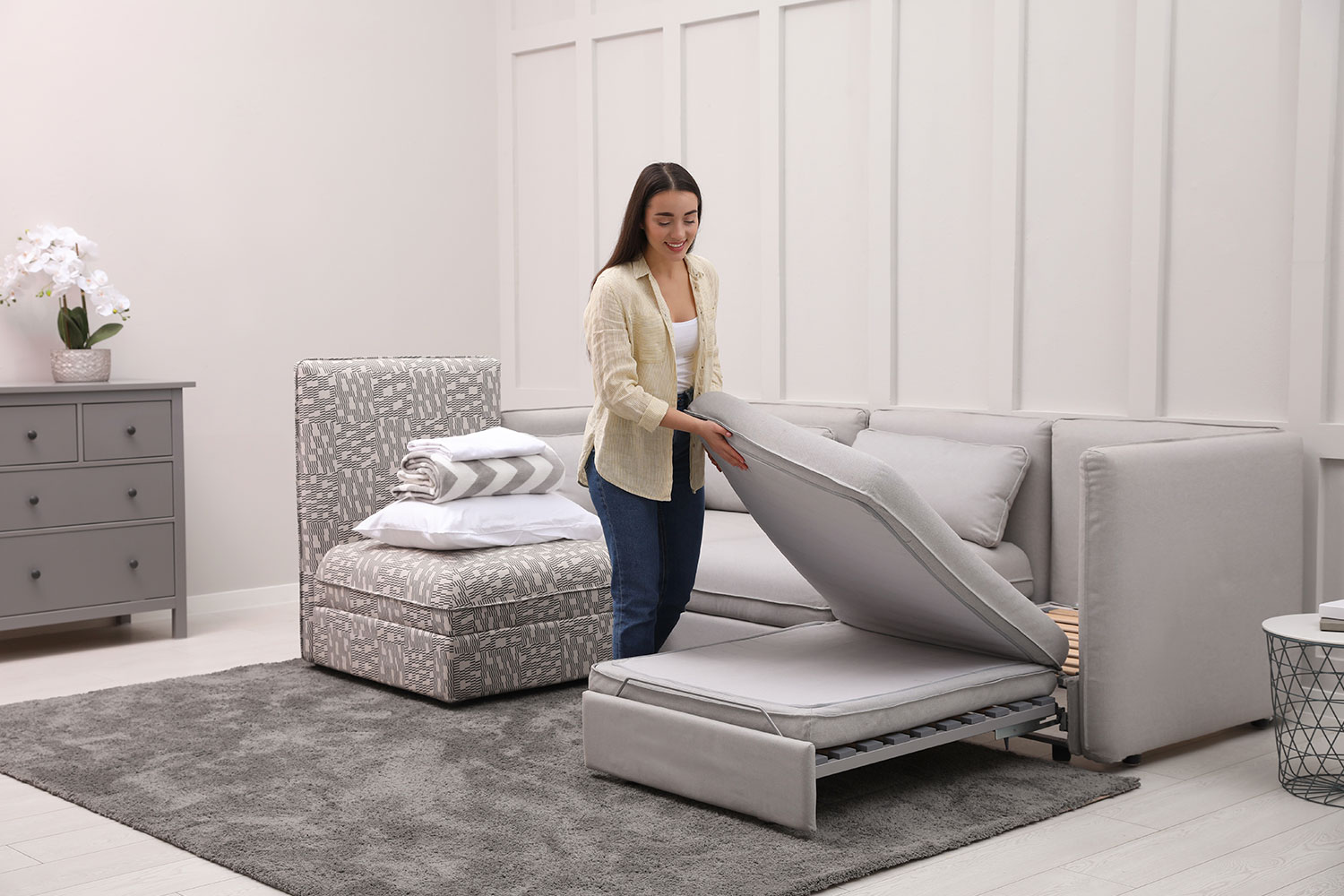 Sectional Sleeper Sofa with Storage for Comfort, Function, and Space Saving